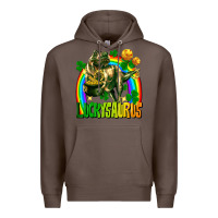 Coffee luckysaurus St. Patricks Day Premium Hoodie - FaDigitalArtStudio
