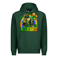 Sports Green luckysaurus St. Patricks Day Premium Hoodie - FaDigitalArtStudio