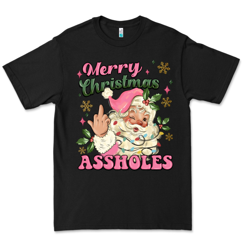 Merry Christmas Assholes Premium Tee by MaliasSmallBusiness | Teevron