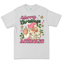 Dove Grey merry christmas assholes Premium Tee - MaliasSmallBusiness