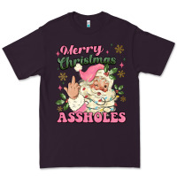 Plum merry christmas assholes Premium Tee - MaliasSmallBusiness