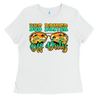 White Bus Driver Off Duty Ladies Tee - Jasminsmagicworld