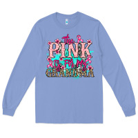 Colony Blue The pink is for my Grandma Cancer Awareness Long Sleeve Tee - HowdyJamesFarm