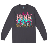 Smoke The pink is for my Grandma Cancer Awareness Long Sleeve Tee - HowdyJamesFarm