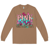 Toasted Coconut The pink is for my Grandma Cancer Awareness Long Sleeve Tee - HowdyJamesFarm
