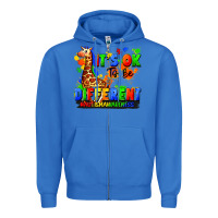 True Royal it's ok to be different autism awareness Zipper Hoodie - FaDigitalArtStudio