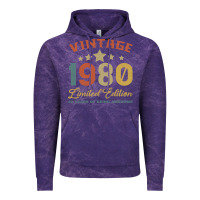 Cloud Purple Vintage 1980 Clothes 40 Years Old Retro 40th Birthday Vintage Hoodie - Bettercallsaul