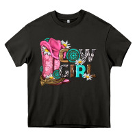 Asphalt western cowgirl Heavy Core Tee - NancyCooperArtShop