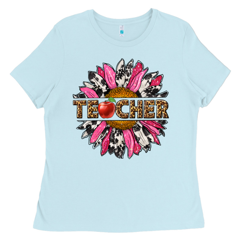 Western Teacher Sunflower Ladies Tee by NancyCooperArtShop | Teevron