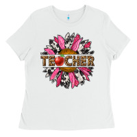 White western teacher sunflower Ladies Tee - NancyCooperArtShop