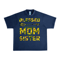 Navy Blessed Mom And Sister Urban Heavy Tee - Bettercallsaul