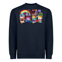 Navy lgbtq coffee cups Heavyweight Sweatshirt - HowdyJamesFarm