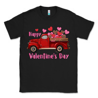 Black happy valentine's day truck hearts Classic Tee - RanaPortraitStore