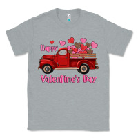 Heather Grey happy valentine's day truck hearts Classic Tee - RanaPortraitStore