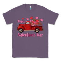 Lavender happy valentine's day truck hearts Classic Tee - RanaPortraitStore