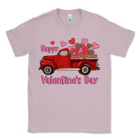 Lilac happy valentine's day truck hearts Classic Tee - RanaPortraitStore
