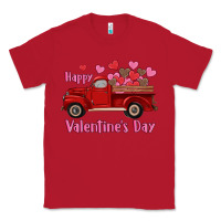 Red happy valentine's day truck hearts Classic Tee - RanaPortraitStore