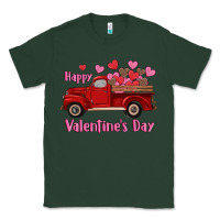 Sports Green happy valentine's day truck hearts Classic Tee - RanaPortraitStore