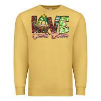 Antique Gold Love Came Down Premium Sweatshirt - CowhideDigitalArt