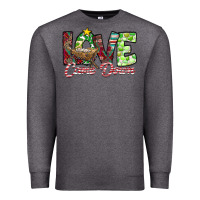 Charcoal Heather Love Came Down Premium Sweatshirt - CowhideDigitalArt
