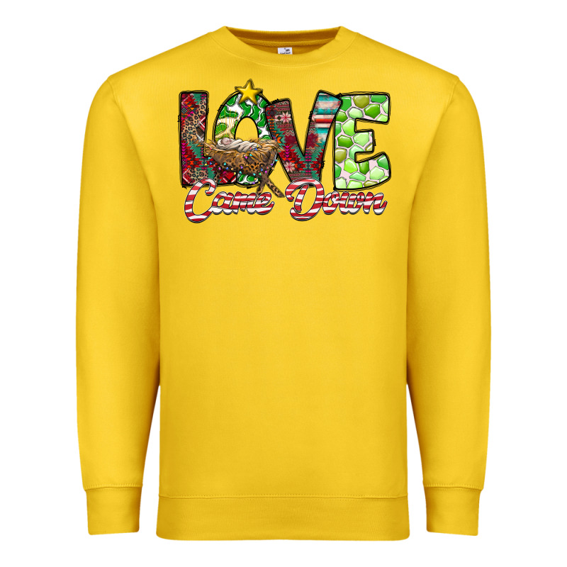 Love Came Down Premium Sweatshirt by CowhideDigitalArt | Teevron