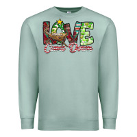 Seafoam Love Came Down Premium Sweatshirt - CowhideDigitalArt