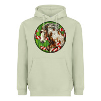 Matcha Horse Christmas Heavyweight Hoodie - LillyAllenDesigns