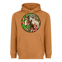Meerkat Horse Christmas Heavyweight Hoodie - LillyAllenDesigns