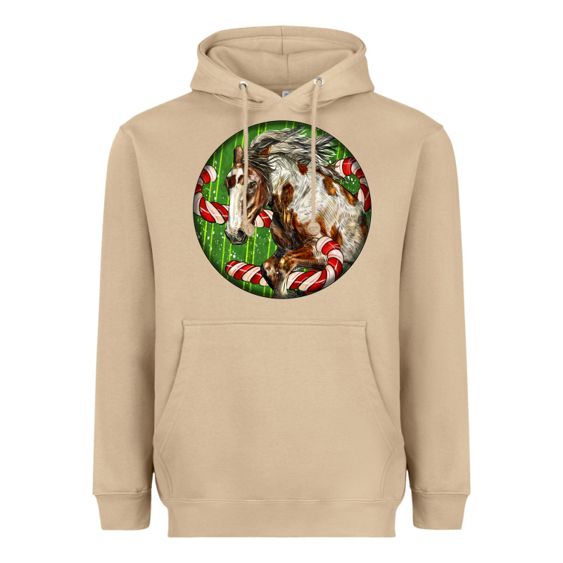 Horse Christmas Heavyweight Hoodie by LillyAllenDesigns | Teevron