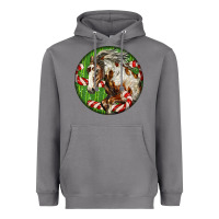 Storm Horse Christmas Heavyweight Hoodie - LillyAllenDesigns
