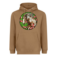 Toasted Coconut Horse Christmas Heavyweight Hoodie - LillyAllenDesigns