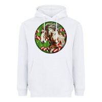 White Horse Christmas Heavyweight Hoodie - LillyAllenDesigns
