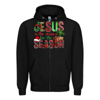 Black jesus is the reason for the season christmas bbs Zipper Hoodie - BundleAndBundleShop