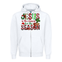 White jesus is the reason for the season christmas bbs Zipper Hoodie - BundleAndBundleShop