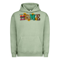 Pigment Oil Green western home wind wheel Urban Hoodie - Artiststas