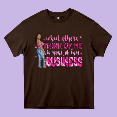 What Other Think Of Me Is None Of My Business Heavy Core Tee Designed By Nancycooperartshop