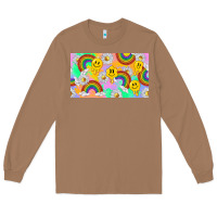 Toasted Coconut smile faces and rainbow and daisys Long Sleeve Tee - TumblerDesignByShophia