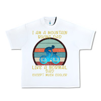 White I Am A Mountain Biking Dad Urban Heavy Tee - Bettercallsaul
