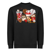 Black Baseball coffee cups Heavyweight Sweatshirt - HowdyJamesFarm