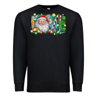 Black Love Santa Premium Sweatshirt - CowhideDigitalArt