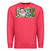 Cardinal Love Santa Premium Sweatshirt - CowhideDigitalArt