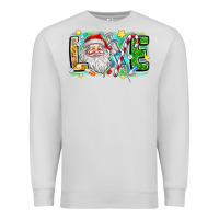 Dove Grey Love Santa Premium Sweatshirt - CowhideDigitalArt