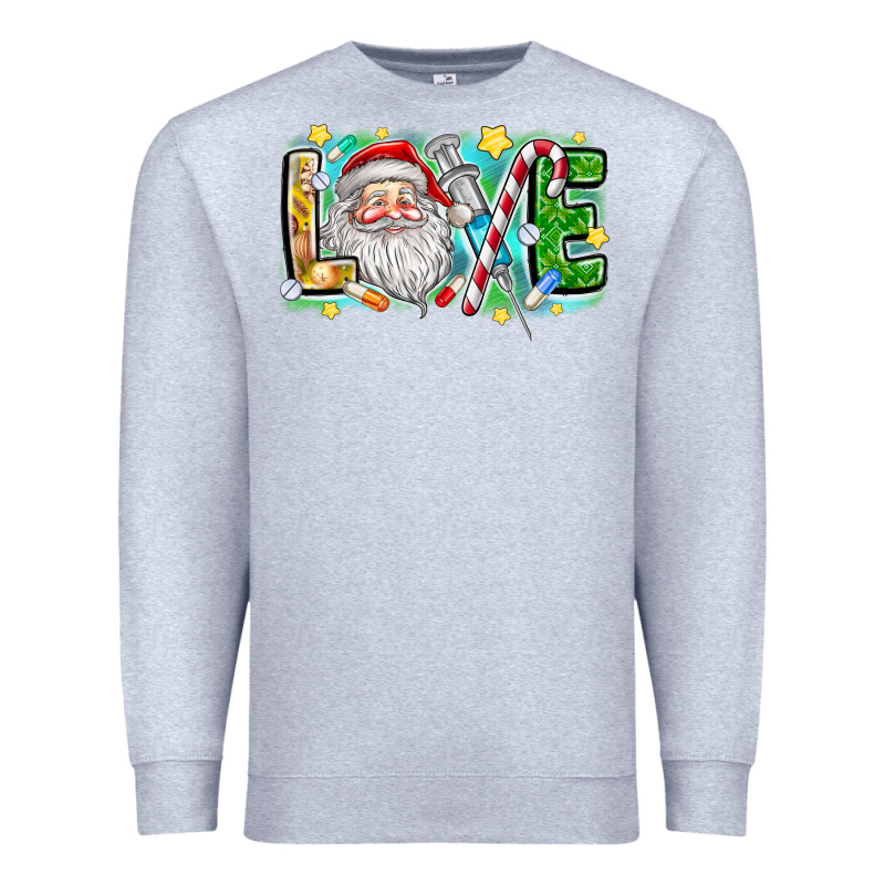 Love Santa Premium Sweatshirt by CowhideDigitalArt | Teevron