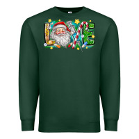 Sports Green Love Santa Premium Sweatshirt - CowhideDigitalArt