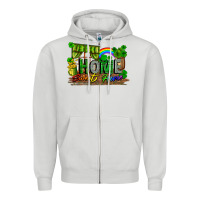 Dove Grey Home sweet home st. patricks day Zipper Hoodie - FaDigitalArtStudio