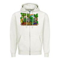 Oatmeal Heather Home sweet home st. patricks day Zipper Hoodie - FaDigitalArtStudio