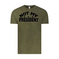 Vintage Olive Not My President Vintage Tee - Bettercallsaul