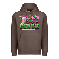 Coffee too cute to pinch Premium Hoodie - FaDigitalArtStudio