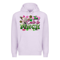 Lilac too cute to pinch Premium Hoodie - FaDigitalArtStudio
