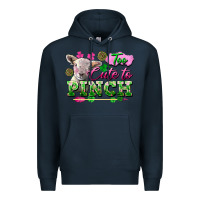 Navy too cute to pinch Premium Hoodie - FaDigitalArtStudio